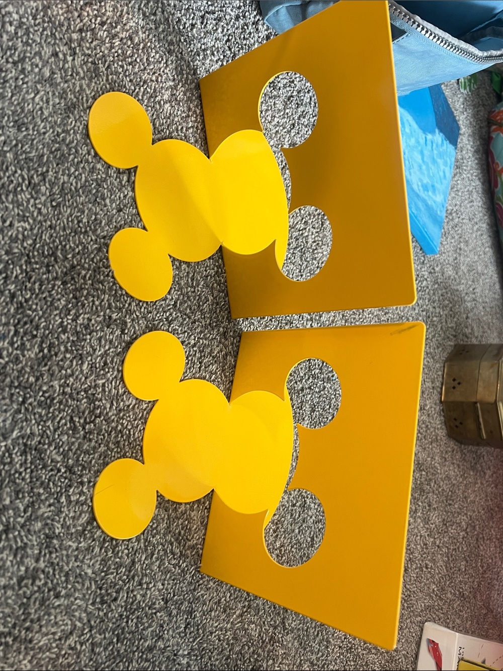Michael Graves Yellow Mickey Silhouette Metal Bookends (Pair)